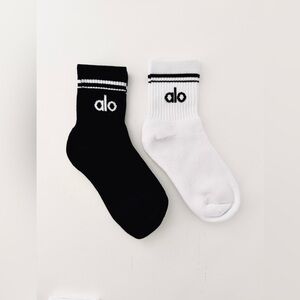 Alo yoga half Crew Sock 2 pair